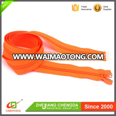 CHENGDA Factory Prices ISO9001 Open-End Auto-Lock Long Chain Nylon Zippers